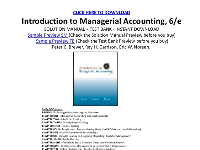 solution manual for management accounting 6